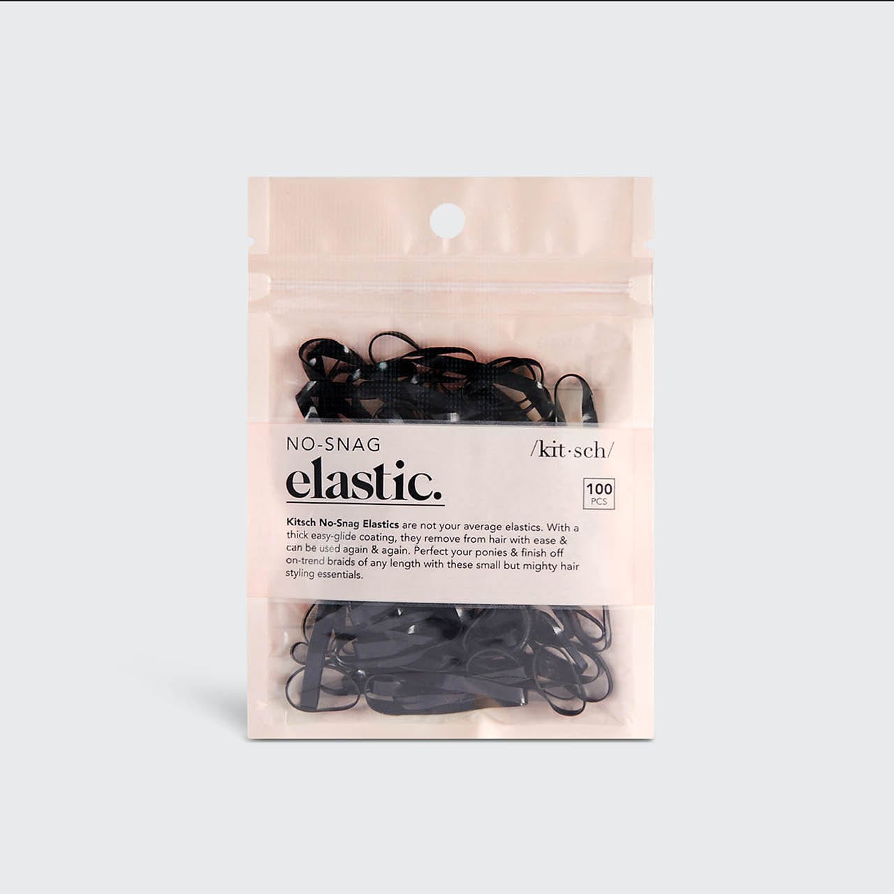 No-Snag Elastic 100pc (Black) by KITSCH