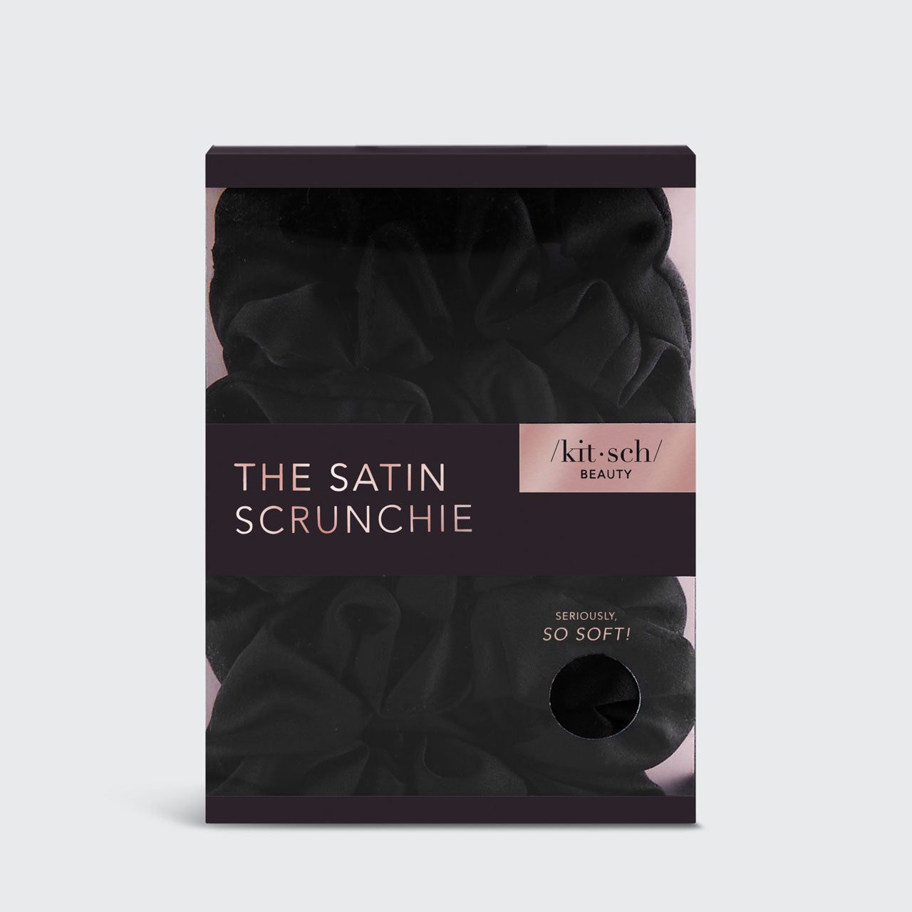 Satin Sleep Scrunchies - Black by KITSCH