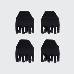 Eco-Friendly Mini Claw Clips 4pc set - Black by KITSCH