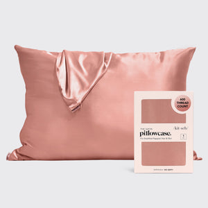 Satin Pillowcase - Terracotta by KITSCH