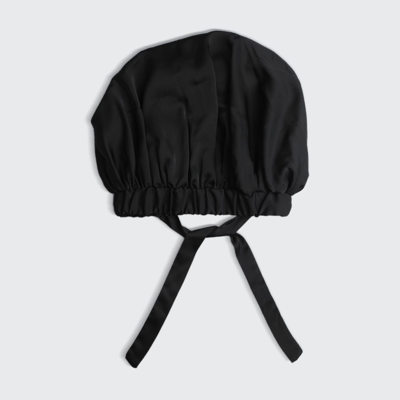 Satin Sleep XL Adjustable Bonnet - Black by KITSCH