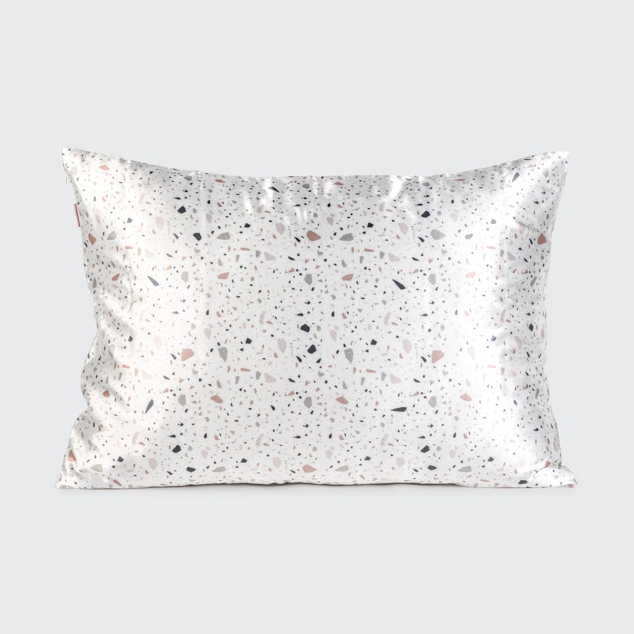 Satin Pillowcase - White Terrazzo by KITSCH