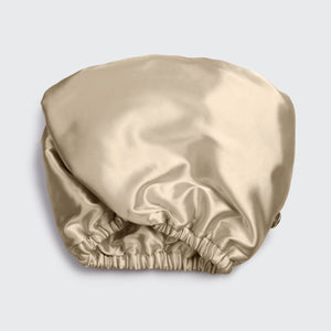 Satin-Wrapped Hair Towel - Champagne by KITSCH