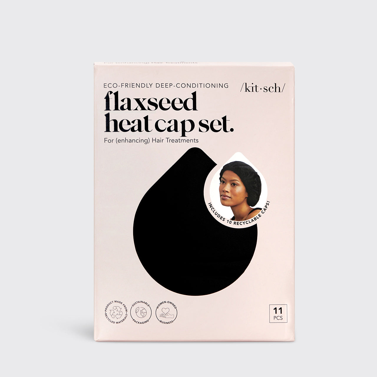 Deep-Conditioning Flaxseed Heat Cap by KITSCH