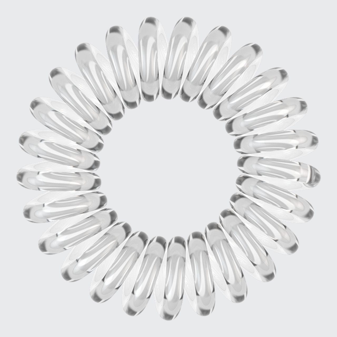 Spiral Hair Ties 8 Pc - Clear by KITSCH