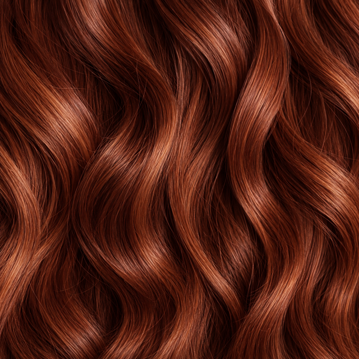 Red hair extensions