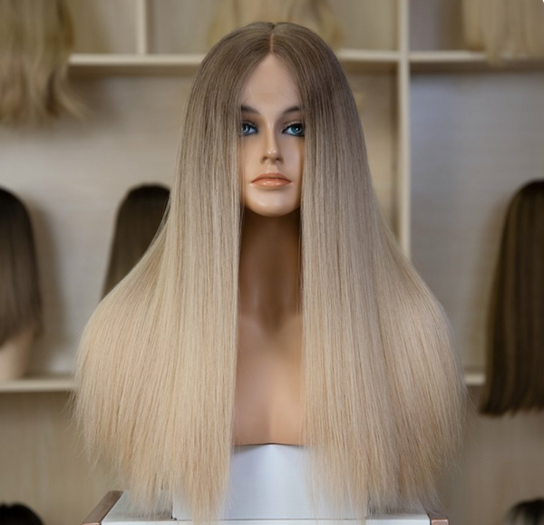 Rooted Ash blonde HD Lace Top Wig Slavic Hair from Ouielle