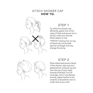 Luxury Shower Cap - Blush Dot by KITSCH