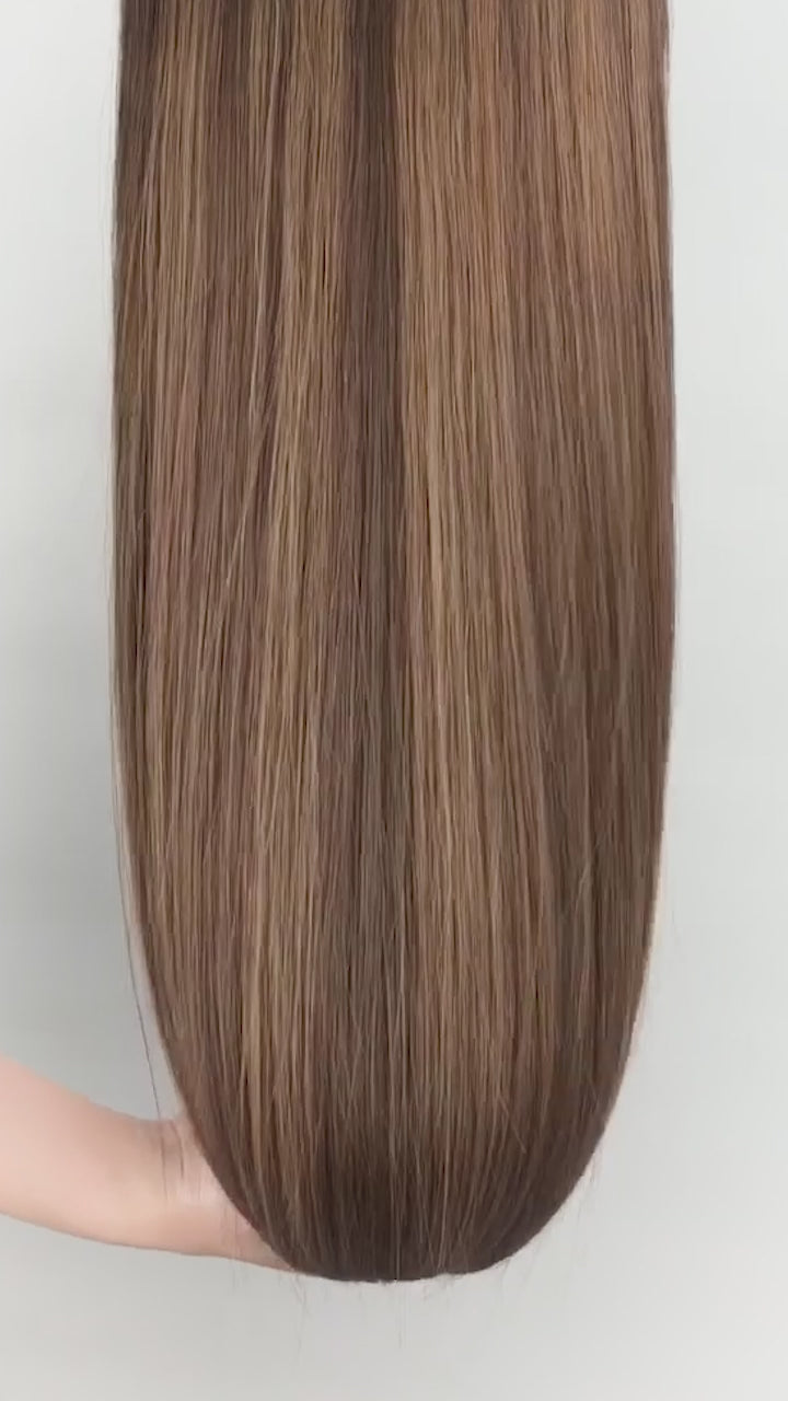 No 3/6 Chestnut Blend hair colour in movement