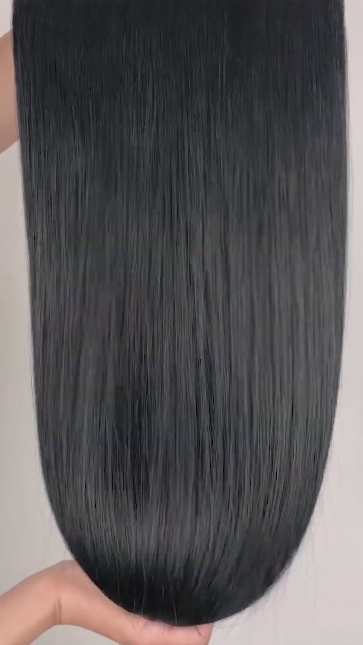 No 1 Jet Black hair colour in movement