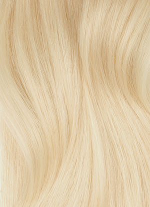 №22 Light Beige Ash Blonde Hand-Tied Weft Hair Extensions