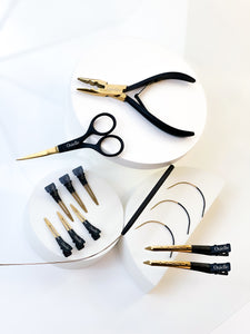 Hair Extension Pliers and Pulling Loop Tool Set - Estellar Pro – TweezerCo