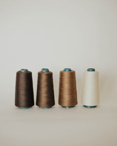 Medium Brown Cotton Thread for Sew-in Application