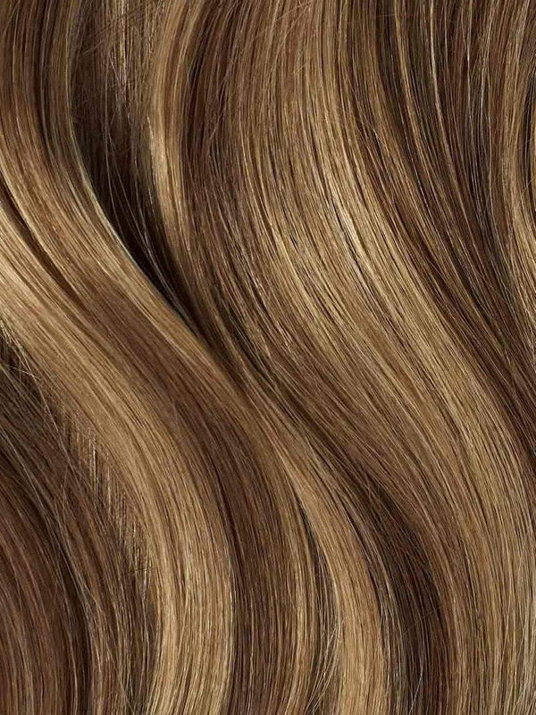 №P4/12 Sunkissed Brunette hair extensions