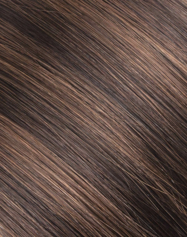 №T2 2/6 Roasted Brunette Ombré Extensions keratin tip extensions